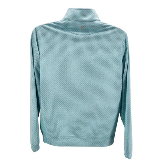 Peter Millar Mens Medium Quarter Zip Shirt Crown Sport TG Pina Skullada 1/4 Zip - Picture 3 of 9